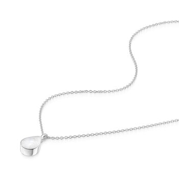 Teardrop Pearl Ashes Urn Necklace 925 Silver, 3 of 6