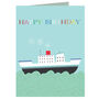 Mini Boaty Birthday Card, thumbnail 2 of 5