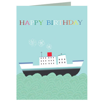 Mini Boaty Birthday Card, 2 of 5