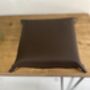 Personalised Dark Brown Square Leather Accessories Tray, thumbnail 6 of 12