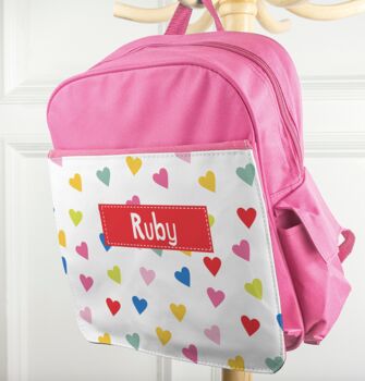 Personalised Back To School Patterned Rucksack, 2 of 8