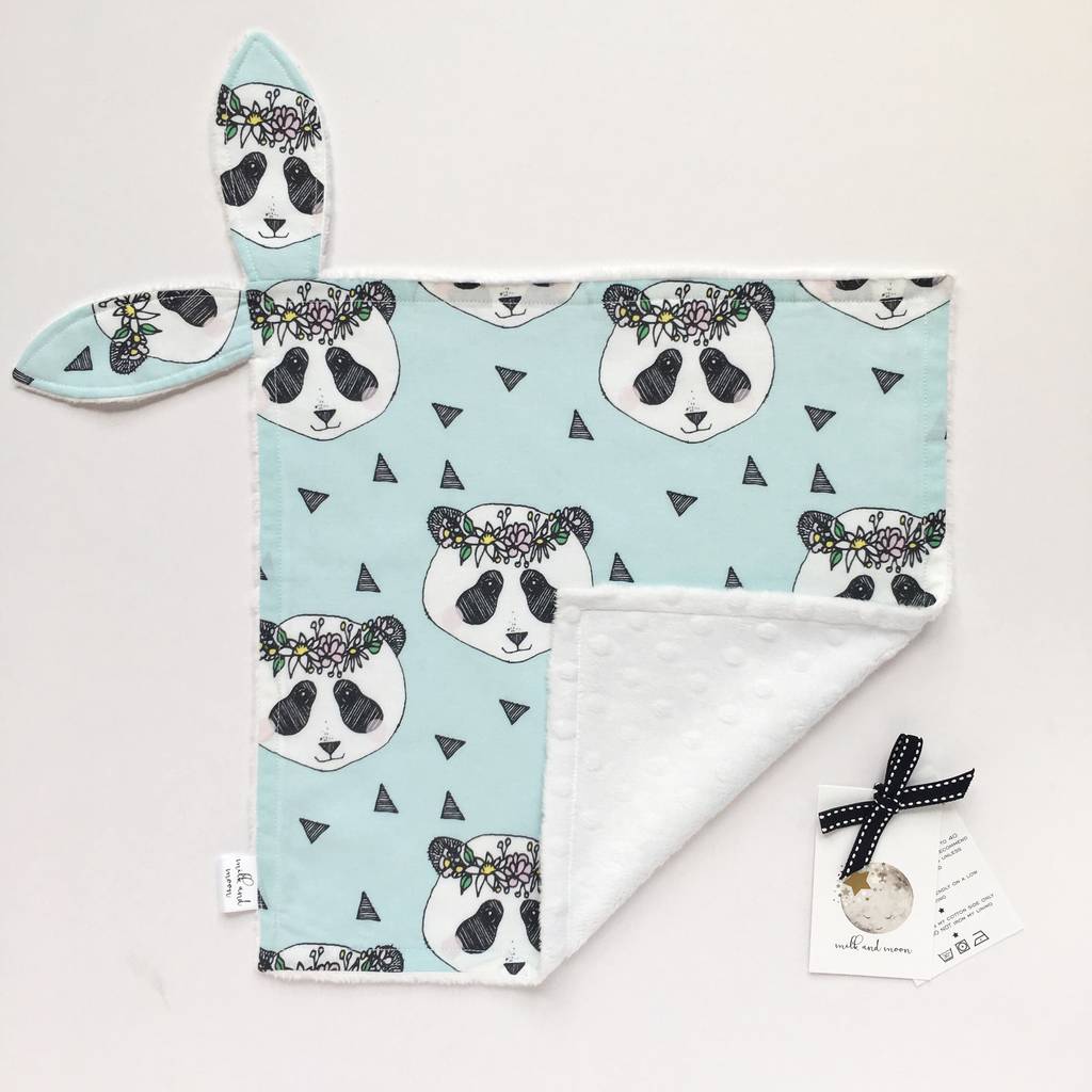 New Baby Panda Gift Set By Milk and Moon | notonthehighstreet.com