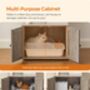 Modern Cat Tree With Litter Box Enclosure And Condo, thumbnail 6 of 12