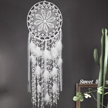 Large White Boho Wedding Dream Catcher, 2 of 5