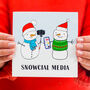 Funny Social Media Christmas Card, thumbnail 1 of 4
