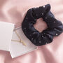 Navy Star Silk Scrunchie And Necklace Set, thumbnail 1 of 5