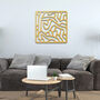 Organic Lines Wooden Wall Art Abstract Shapes Panel, thumbnail 1 of 9