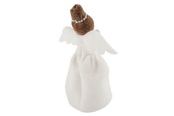 Christmas Felt Dark Haired Angel Tree Topper | Festive Decor | Christmas Decoration | Seasonal, 5 of 6