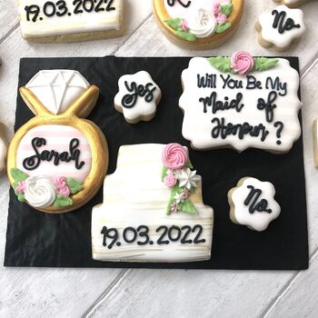 Personalised Bridesmaid Proposal Biscuit Gift, 2 of 5