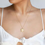 Vintage Gold Initial Necklace, thumbnail 4 of 11