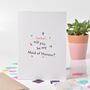 Personalised Maid Of Honour Confetti Card, thumbnail 2 of 4
