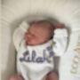 Personalised White Name Romper,Baby Gift, thumbnail 2 of 7
