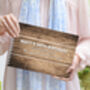 Personalised Wood Effect 50th Birthday Guest Book, thumbnail 1 of 7