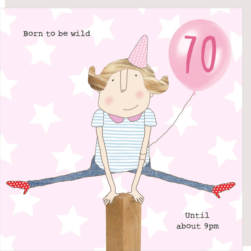 70th Birthday Girl Wild Card