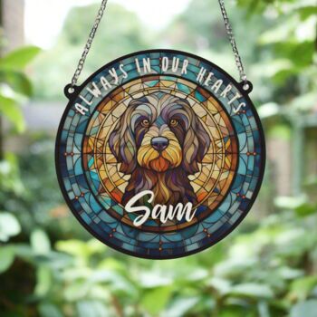 Cockapoo Black Memorial Suncatcher, 5 of 6