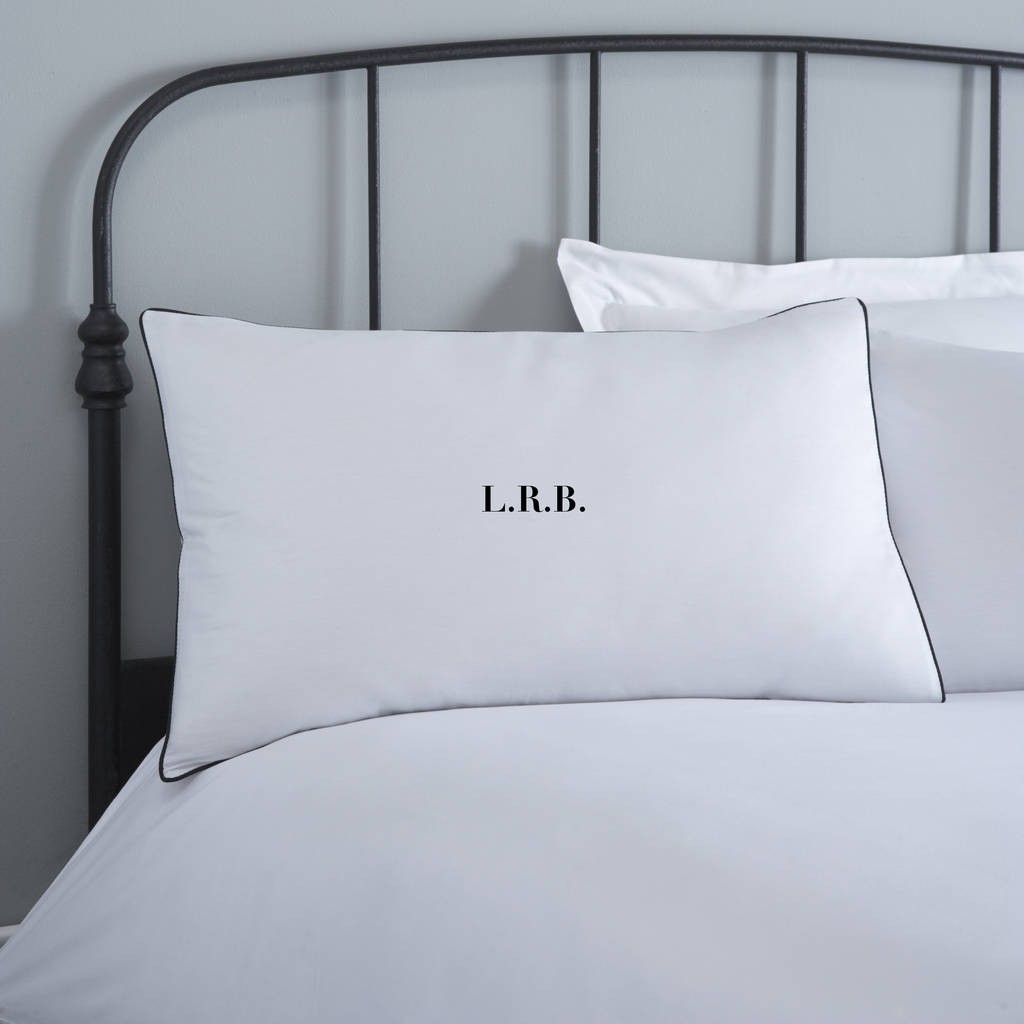 monogrammed personalised pillowcases by koko blossom