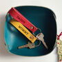 Personalised Real Leather Wallet Tray, Leather Keyring, thumbnail 4 of 12