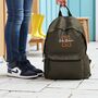 Personalised Sustainable Embroidered Child's Backpack, thumbnail 1 of 10