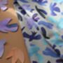 Abstract Birds Periwinkle Dove Tea Towel, thumbnail 4 of 5