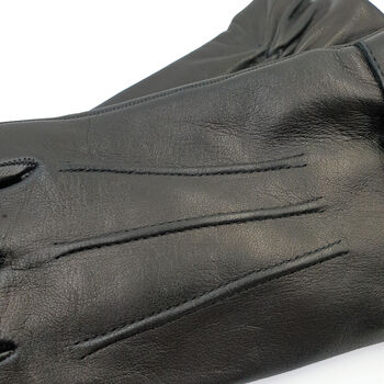 Henstridge. Men's Cashmere Lined Leather Gloves, 5 of 6
