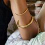 Chunky Gold Bangle, thumbnail 5 of 10