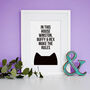 Personalised 'The Cat Makes The Rules' Print, thumbnail 1 of 3