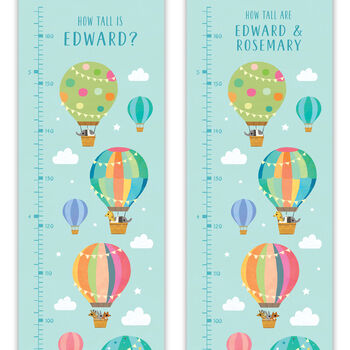 Personalised Balloons Height Chart, 4 of 8