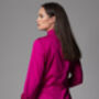 Barbara Fuchsia Evening Blouse With Bow And Rosette, thumbnail 3 of 4