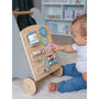 Personalised Wooden Grey Activity Walker Toy, thumbnail 8 of 8