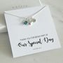 Bridesmaid Necklace With Birthstone, thumbnail 1 of 5