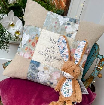 Natural Linen Commemorative Cushion, 12 of 12