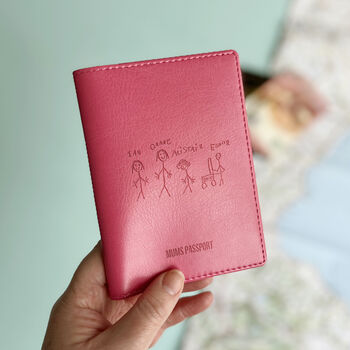 Passport Cover Personalised With Child's Drawing, 4 of 7