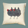 Three French Hens Cushion Cover, thumbnail 1 of 3