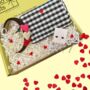 Heart Earrings, Hairband And Make Up Bag Giftbox, thumbnail 2 of 8