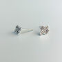Sterling Silver Cactus Stud Earrings, thumbnail 3 of 4