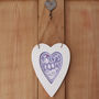 Personalised New Baby Heart Room Sign, thumbnail 3 of 4