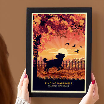 Cockapoo In An Autumn Park. Limited Edition Dog Print, 5 of 11