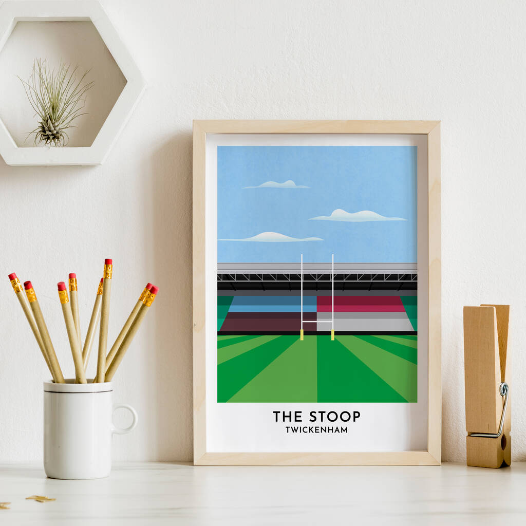 Contemporary Print Of Any Rugby Stadium, 1 of 8