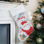 Personalised Santa Christmas Stocking, thumbnail 3 of 4
