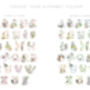Kid's Bright Jungle Animal Alphabet Nursery Art Print, thumbnail 6 of 9
