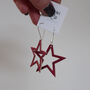 Leather Star Drop Earrings, thumbnail 12 of 12