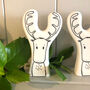 Ceramic Reindeer Decoration, thumbnail 2 of 3