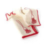 Set Of Two Spagetti Linen Embroidered Napkins, thumbnail 2 of 2