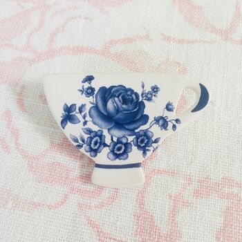 Handmade Tea Cup Brooch ~ Boxed, 4 of 7