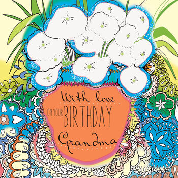 'On Your Birthday Grandma' Birthday Card, 2 of 2
