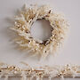 Luxury Pre Lit Pampas Wreath And Garland Collection, thumbnail 8 of 9