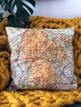Dartmoor Map Cushion, 2 of 4