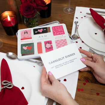Personalised Matches Date Night Activity Card Tin, 3 of 12