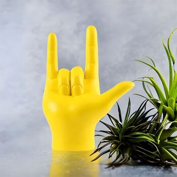 Neon Finger Gesture Ornament, 3 of 6