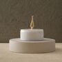 Handmade Grey Marble Box With Brass Hyacinth Detail, thumbnail 2 of 4